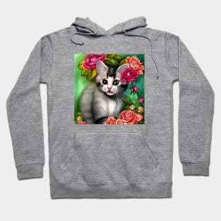 Cute Little Kitten Portrait Hoodie